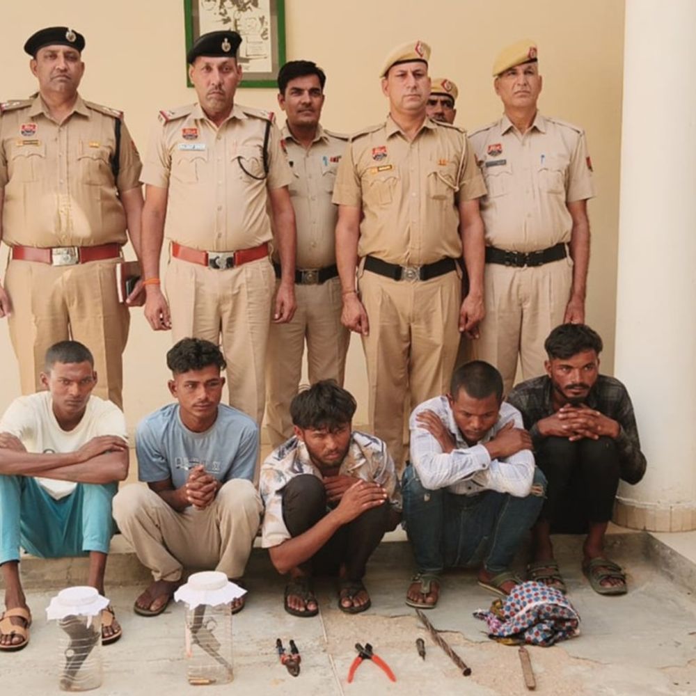 राव नरेंद्र के घर घुसने वाले पारदी गैंग के सदस्य:महेंद्रगढ़ पुलिस ने मुठभेड़ में पकड़े थे; MP के रहने वाले, 4 दिन के रिमांड पर